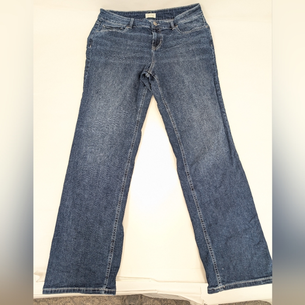 Maurice's Original Fit Midrise Classic Straight Denim Blue Jeans 16 Long [236]